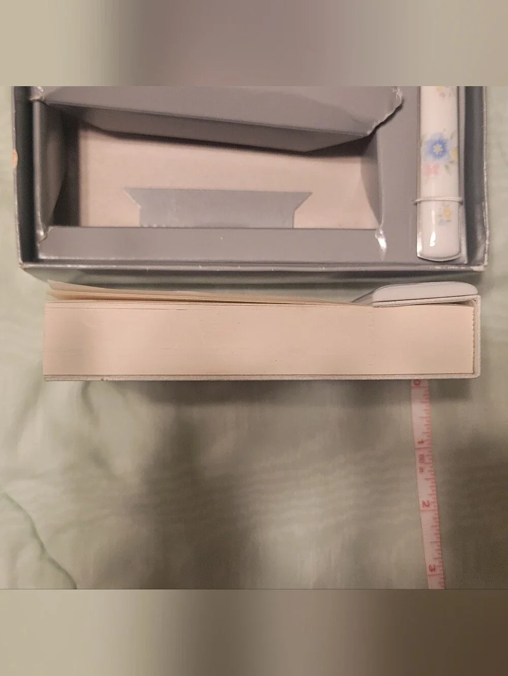 Vintage Floral Porcelain Stationery & Letter Opener Desk Set